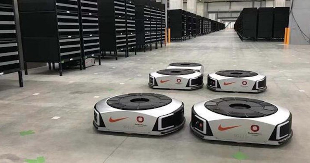 運動服公司Nike，將Geek+倉儲機器人整合到日本倉庫! 降低了成本，提高了揀選效率!