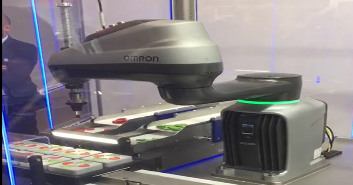 Omron在2019德國漢諾威展，提供新的i4 Scara展示拾取與視覺辨識